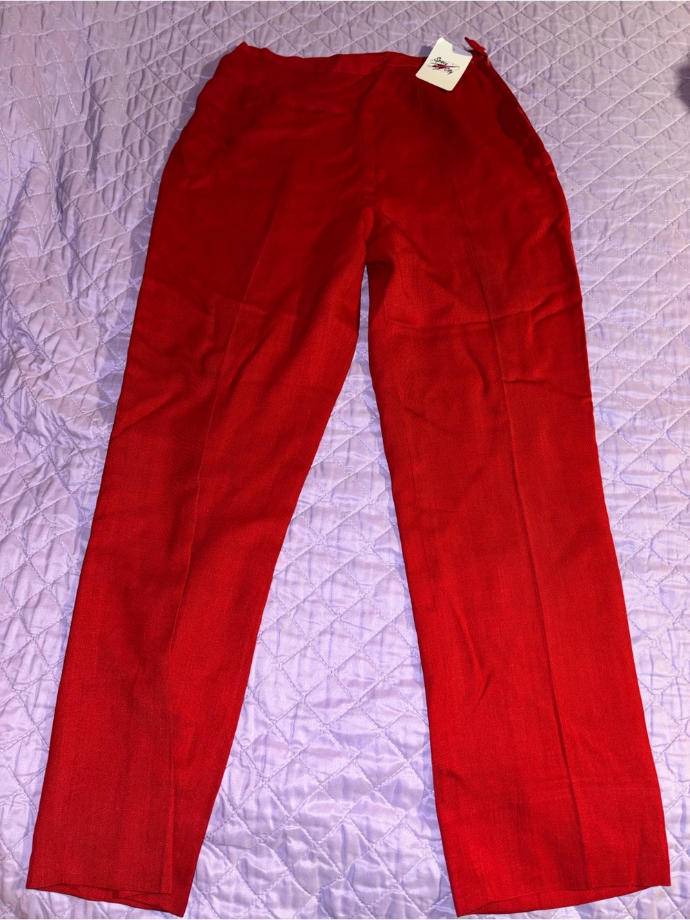 Alfred shaheen red womens pants